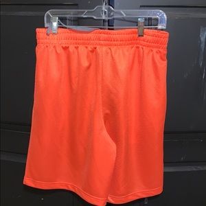 Orange athletic shorts